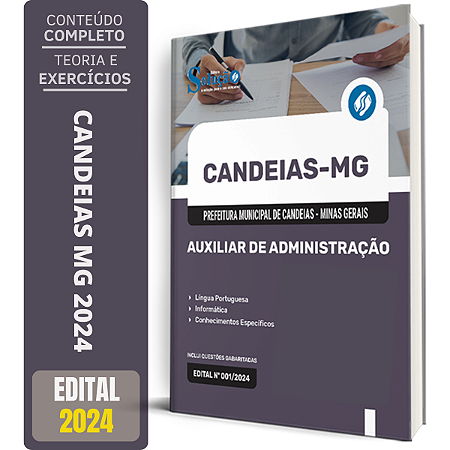 Apostila Prefeitura de Candeias MG 2024 - Auxiliar de Administração