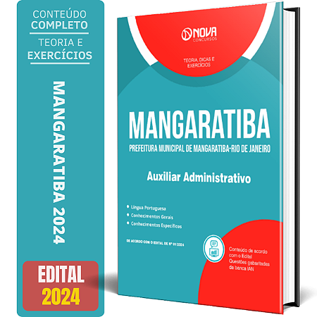 Apostila Prefeitura de Mangaratiba RJ 2024 - Auxiliar Administrativo