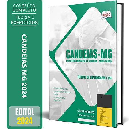 Apostila Prefeitura de Candeias MG 2024 - Técnico de Enfermagem / ESF