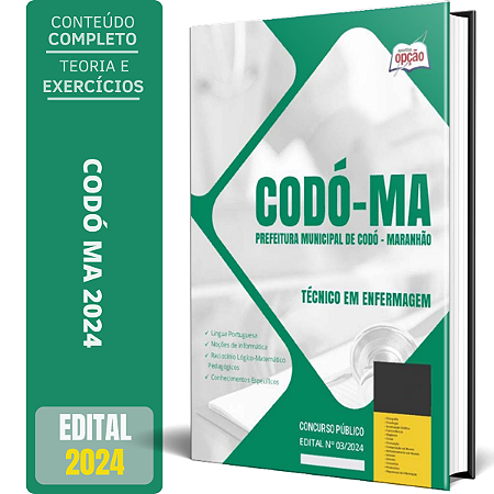 Apostila Prefeitura de Codó MA 2024 - Técnico em Enfermagem