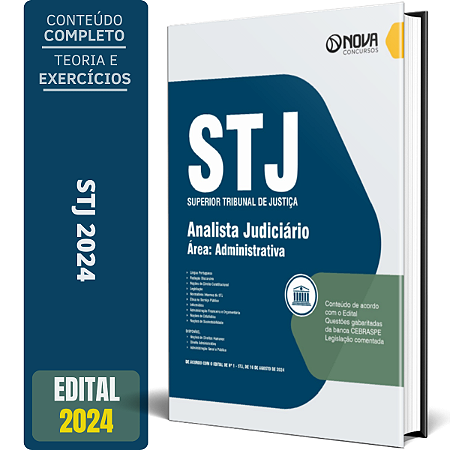 Apostila STJ 2024 - Analista Judiciário Área Administrativa