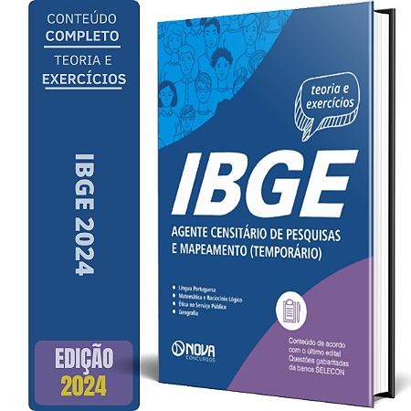 Apostila IBGE 2024 - Agente Censitário de Pesquisas e Mapeamento - Temporário