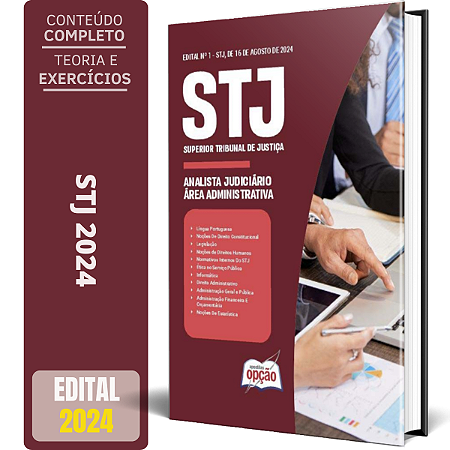 Apostila STJ 2024 - Analista Judiciário - Área: Administrativa (Cargo 1)