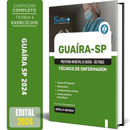 Apostila Prefeitura de Guaíra SP 2024 - Técnico de Enfermagem