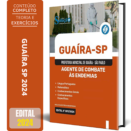 Apostila Prefeitura de Guaíra SP 2024 - Agente de Combate às Endemias