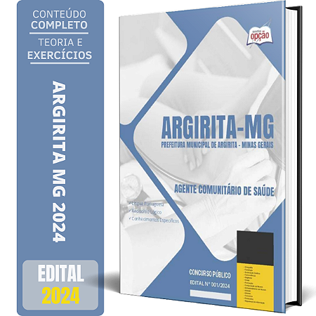 Apostila Prefeitura de Argirita MG 2024 - Agente Comunitário de Saúde