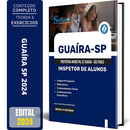 Apostila Prefeitura de Guaíra SP 2024 - Inspetor de Alunos
