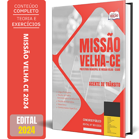 Apostila Prefeitura de Missão Velha CE 2024 - Agente de Trânsito