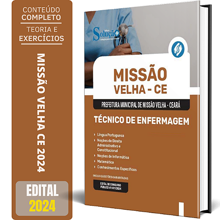 Apostila Prefeitura de Missão Velha CE 2024 - Técnico de Enfermagem