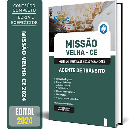 Apostila Prefeitura de Missão Velha CE 2024 - Agente de Trânsito