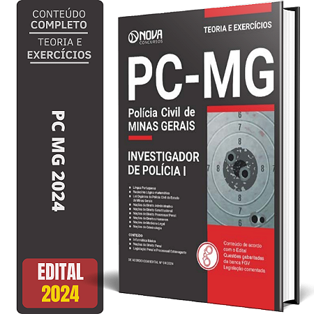 Apostila Polícia Civil MG 2024 - Investigador