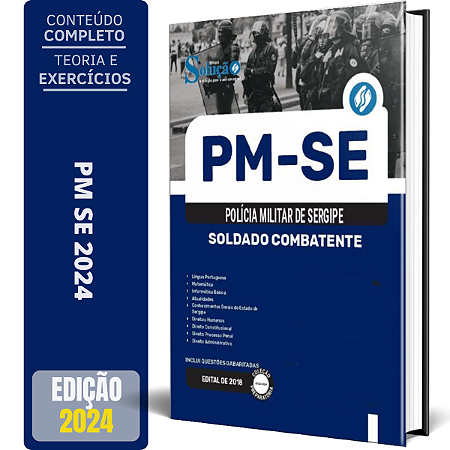 Apostila Concurso PM SE 2024 - Soldado Combatente