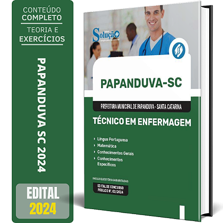 Apostila Prefeitura de Papanduva SC 2024 - Técnico em Enfermagem