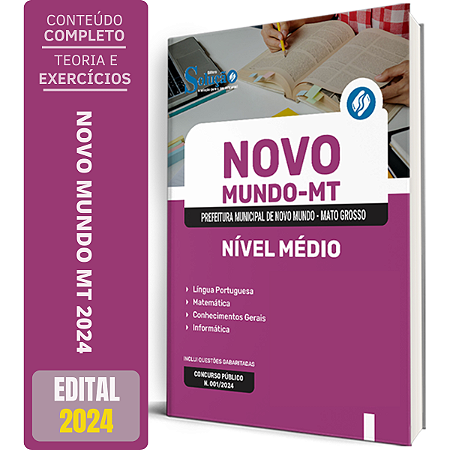 Apostila Novo Mundo MT 2024 - Nível Médio - Comum aos Cargos: Agente Administrativo, Fiscal de Tributos