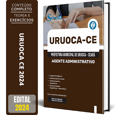 Apostila Prefeitura de Uruoca CE 2024 - Agente Administrativo