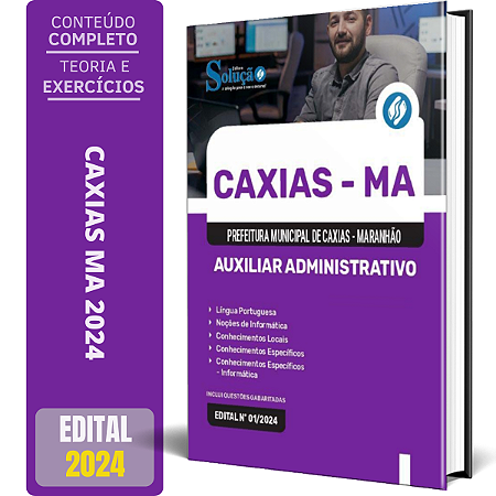 Apostila Prefeitura de Caxias MA 2024 - Auxiliar Administrativo