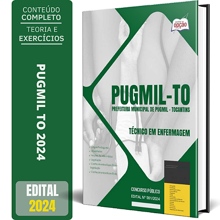 Apostila Prefeitura de Pugmil TO 2024 - Técnico em Enfermagem