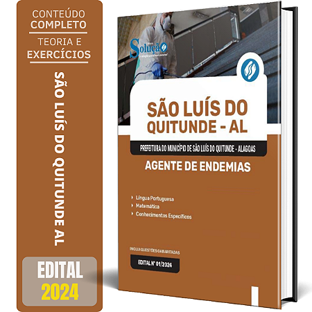 Apostila Prefeitura de São Luís do Quitunde AL 2024 - Agente de Endemias