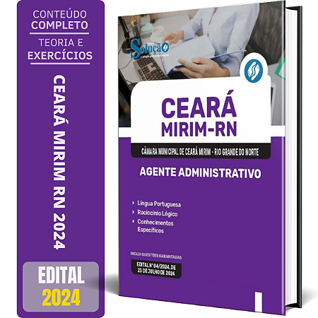 Apostila Câmara de Ceará Mirim RN 2024 - Agente Administrativo