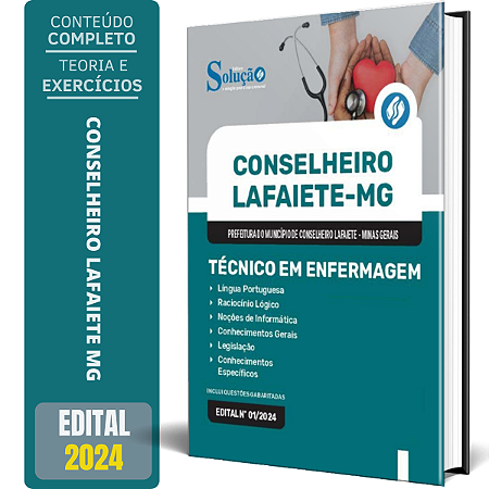 Apostila Prefeitura de Conselheiro Lafaiete MG 2024 - Técnico em Enfermagem