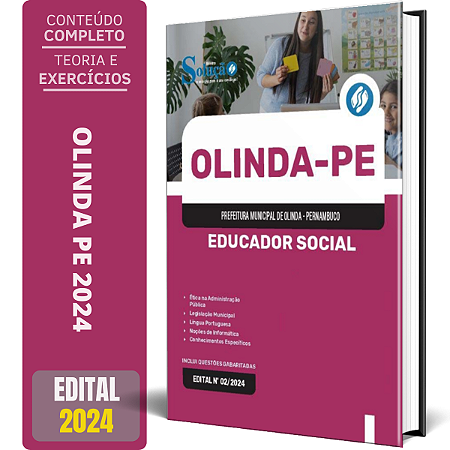 Apostila Prefeitura de Olinda PE 2024 - Educador Social
