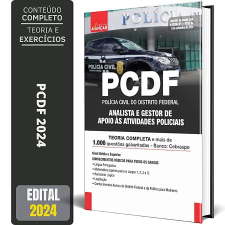 Apostila PCDF 2024 - APOIO AS ATIVIDADES POLICIAIS