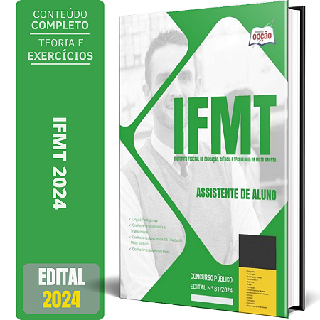 Apostila Concurso IFMT 2024 - Assistente de Aluno