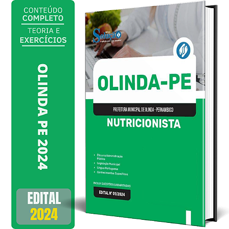 Apostila Prefeitura de Olinda PE 2024 - Nutricionista