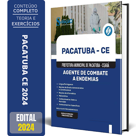 Apostila Prefeitura de Pacatuba CE 2024 - Agente de Combate a Endemias