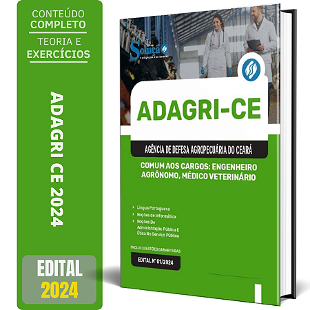 Apostila ADAGRI CE 2024 - Comum aos Cargos: Engenheiro Agrônomo e Médico Veterinário