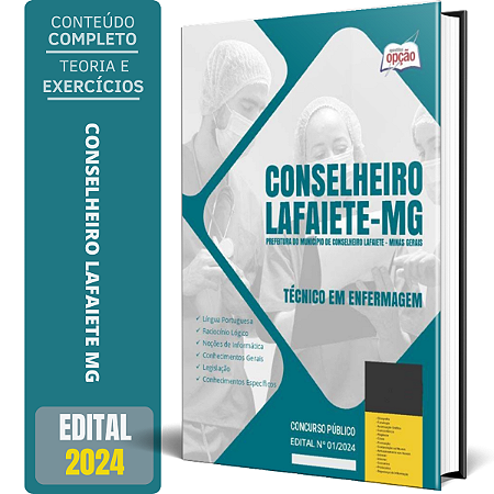 Apostila Prefeitura de Conselheiro Lafaiete MG 2024 - Técnico em Enfermagem