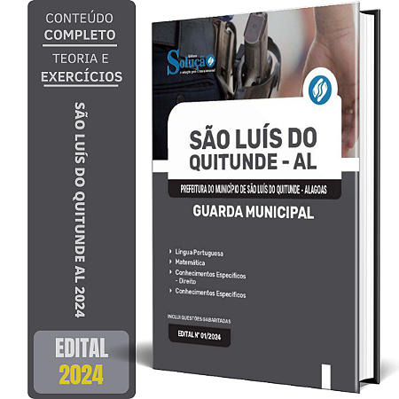 Apostila Prefeitura de São Luís do Quitunde AL 2024 - Guarda Municipal