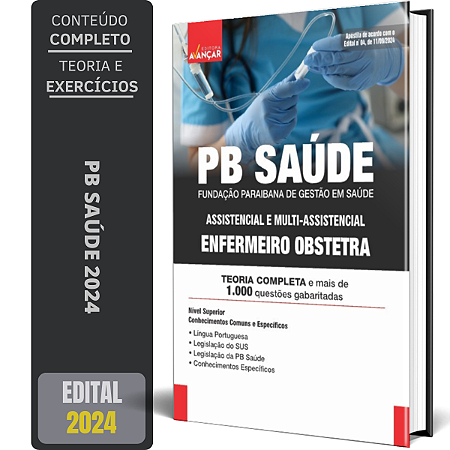 Apostila Concurso Pb Saúde 2024 - Enfermeiro Obstetra