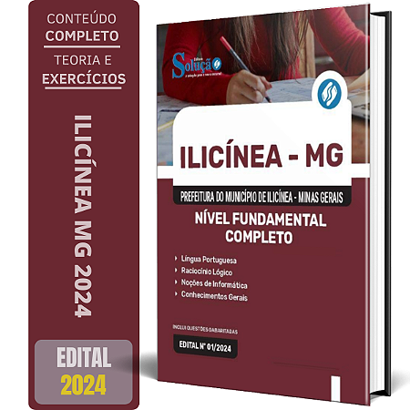 Apostila Prefeitura de Ilicínea MG 2024 - Nível Fundamental Completo