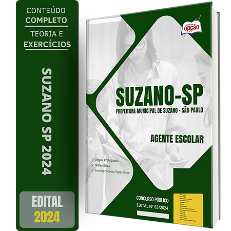Apostila Prefeitura de Suzano SP 2024 - Agente Escolar