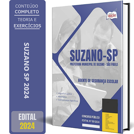 Apostila Prefeitura de Suzano SP 2024 - Agente de Segurança Escolar