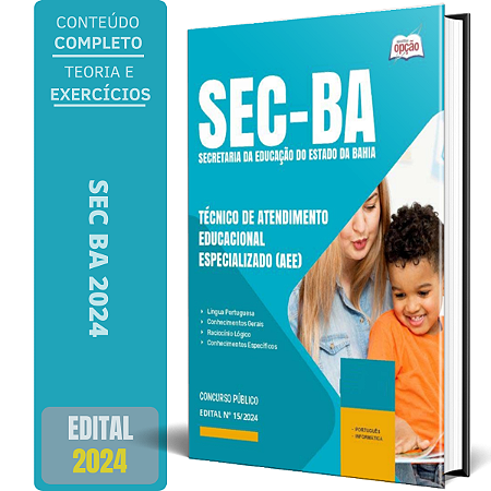 Apostila SEC BA 2024 - Técnico de Atendimento Educacional Especializado (AEE)