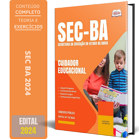 Apostila SEC BA 2024 - Cuidador Educacional