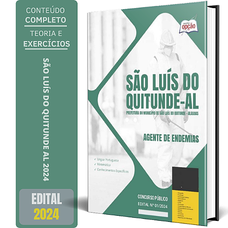 Apostila Prefeitura de São Luís do Quitunde AL 2024 - Agente de Endemias