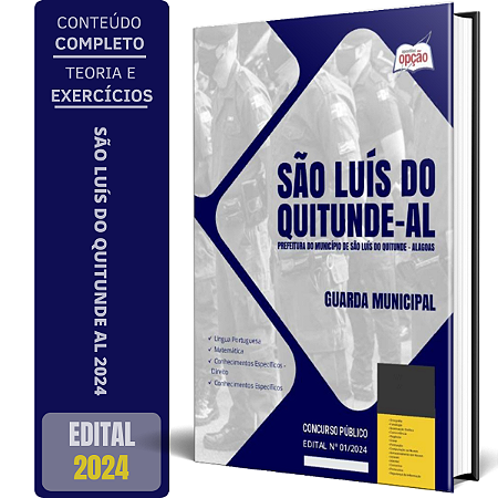 Apostila Prefeitura de São Luís do Quitunde AL 2024 - Guarda Municipal
