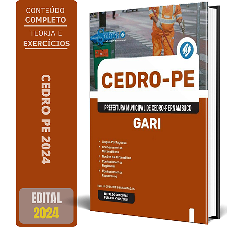 Apostila Prefeitura de Cedro PE 2024 - Gari