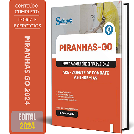 Apostila Prefeitura de Piranhas GO 2024 - ACE - Agente de Combate às Endemias