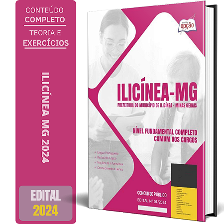 Apostila Prefeitura de Ilicínea MG 2024 - Nível Fundamental Completo