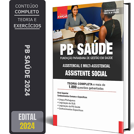 Apostila Concurso Pb Saúde 2024 - Assistente Social