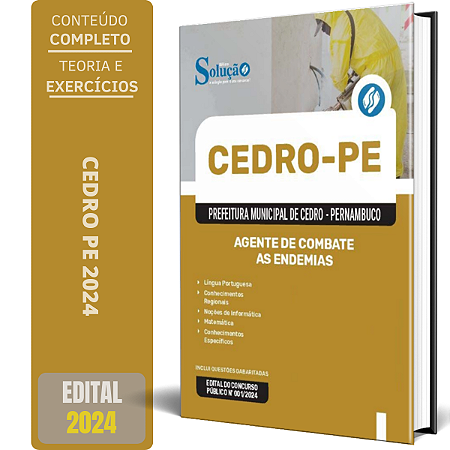 Apostila Prefeitura de Cedro PE 2024 - Agente de Combate as Endemias