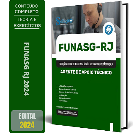 Apostila FUNASG RJ 2024 - Agente de Apoio Técnico