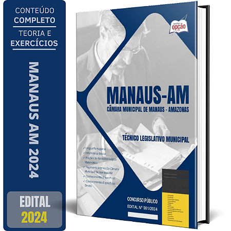 Apostila Câmara de Manaus AM 2024 - Técnico Legislativo Municipal