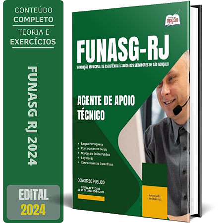Apostila FUNASG RJ 2024 - Agente de Apoio Técnico