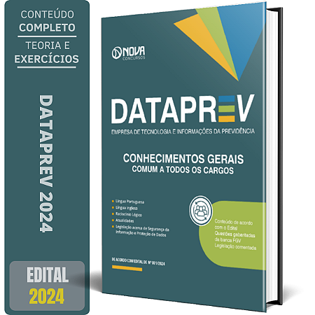 Apostila DATAPREV 2024 - Comum a Todos os Cargos (Conhecimentos Gerais)