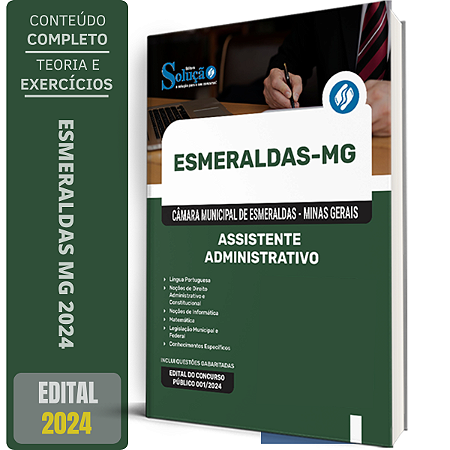 Apostila Câmara de Esmeraldas MG 2024 - Assistente Administrativo